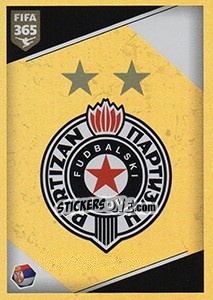 Sticker FK Partizan - Logo - FIFA 365: 2017-2018 n. S22 - Panini