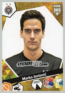 Sticker Marko Jevtovic - FIFA 365: 2017-2018 - Panini