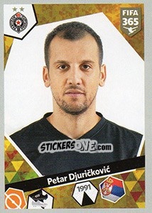 Sticker Petar Djurickovic - FIFA 365: 2017-2018 - Panini