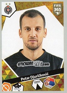Sticker Petar Djurickovic - FIFA 365: 2017-2018 n. S35 - Panini