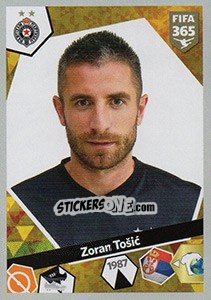 Sticker Zoran Tošic - FIFA 365: 2017-2018 n. S37 - Panini