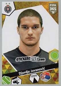 Sticker Djordje Jovanovic - FIFA 365: 2017-2018 - Panini