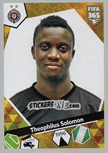 Sticker Theophilus Solomon - FIFA 365: 2017-2018 n. S40 - Panini