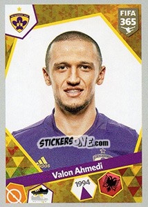Sticker Valon Ahmedi - FIFA 365: 2017-2018 - Panini
