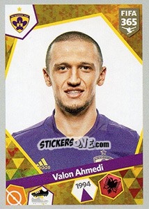 Sticker Valon Ahmedi - FIFA 365: 2017-2018 n. S54 - Panini