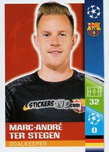 Cromo Marc-André ter Stegen - UEFA Champions League 2017-2018 n. 25 - Topps