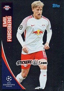 Sticker Emil Forsberg - UEFA Champions League 2017-2018 n. 81 - Topps