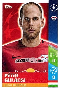 Cromo Péter Gulácsi - UEFA Champions League 2017-2018 - Topps