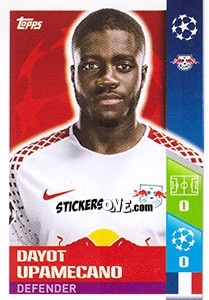 Sticker Dayot Upamecano - UEFA Champions League 2017-2018 n. 88 - Topps
