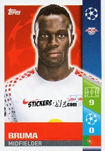 Sticker Bruma - UEFA Champions League 2017-2018 - Topps