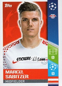 Sticker Marcel Sabitzer - UEFA Champions League 2017-2018 n. 94 - Topps