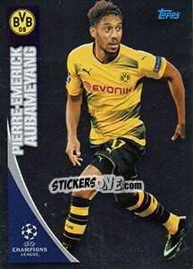 Sticker Pierre-Emerick Aubameyang - UEFA Champions League 2017-2018 n. 100 - Topps