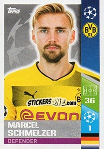 Sticker Marcel Schmelzer - UEFA Champions League 2017-2018 - Topps