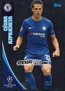 Sticker César Azpilicueta - UEFA Champions League 2017-2018 n. 119 - Topps