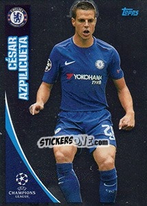 Figurina César Azpilicueta - UEFA Champions League 2017-2018 - Topps