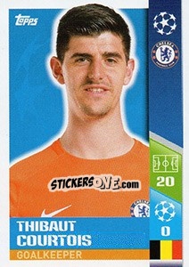 Sticker Thibaut Courtois - UEFA Champions League 2017-2018 n. 120 - Topps