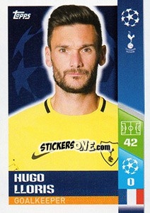 Sticker Hugo Lloris - UEFA Champions League 2017-2018 n. 139 - Topps