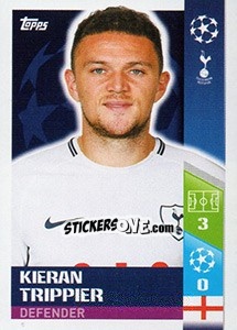 Sticker Kieran Trippier - UEFA Champions League 2017-2018 n. 140 - Topps