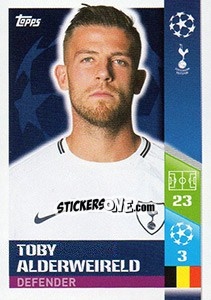 Sticker Toby Alderweireld - UEFA Champions League 2017-2018 n. 143 - Topps