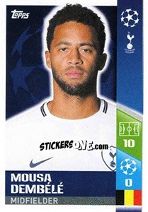 Sticker Mousa Dembélé - UEFA Champions League 2017-2018 n. 147 - Topps
