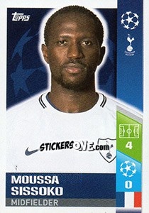 Sticker Moussa Sissoko - UEFA Champions League 2017-2018 - Topps