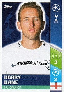 Sticker Harry Kane - UEFA Champions League 2017-2018 n. 154 - Topps