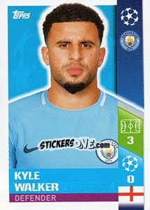 Sticker Kyle Walker - UEFA Champions League 2017-2018 n. 159 - Topps