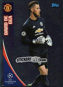 Sticker David de Gea - UEFA Champions League 2017-2018 n. 176 - Topps