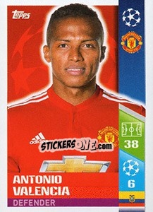 Sticker Antonio Valencia - UEFA Champions League 2017-2018 n. 178 - Topps