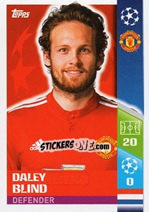 Sticker Daley Blind - UEFA Champions League 2017-2018 n. 180 - Topps