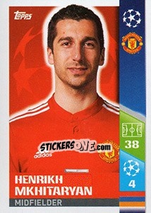 Sticker Henrikh Mkhitaryan - UEFA Champions League 2017-2018 n. 188 - Topps