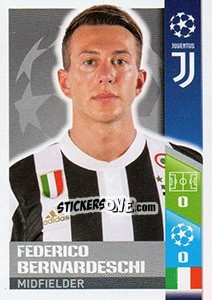 Cromo Federico Bernardeschi - UEFA Champions League 2017-2018 - Topps