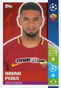 Sticker Bruno Peres - UEFA Champions League 2017-2018 - Topps
