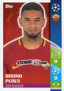 Sticker Bruno Peres - UEFA Champions League 2017-2018 n. 216 - Topps