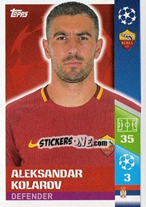 Sticker Aleksandar Kolarov - UEFA Champions League 2017-2018 n. 218 - Topps