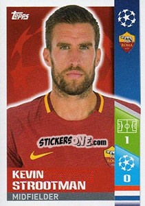 Sticker Kevin Strootman - UEFA Champions League 2017-2018 - Topps