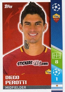 Sticker Diego Perotti - UEFA Champions League 2017-2018 - Topps