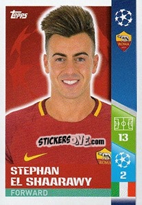 Sticker Stephan El Shaarawy - UEFA Champions League 2017-2018 - Topps