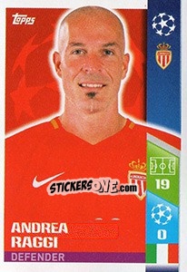 Figurina Andrea Raggi - UEFA Champions League 2017-2018 - Topps