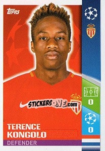 Sticker Terence Kongolo - UEFA Champions League 2017-2018 n. 237 - Topps