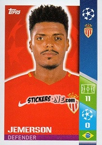 Sticker Jemerson - UEFA Champions League 2017-2018 - Topps