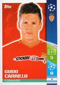 Sticker Guido Carrillo - UEFA Champions League 2017-2018 n. 247 - Topps