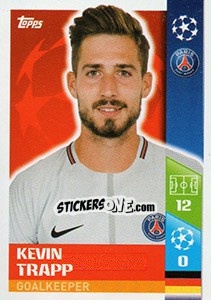Sticker Kevin Trapp - UEFA Champions League 2017-2018 n. 253 - Topps