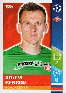 Sticker Artem Rebrov - UEFA Champions League 2017-2018 - Topps