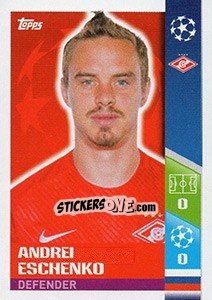 Sticker Andrei Eschenko - UEFA Champions League 2017-2018 - Topps