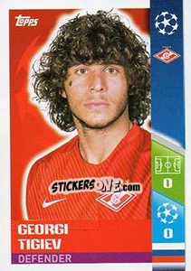 Sticker Georgi Tigiev - UEFA Champions League 2017-2018 - Topps