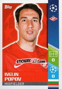 Sticker Ivelin Popov - UEFA Champions League 2017-2018 - Topps
