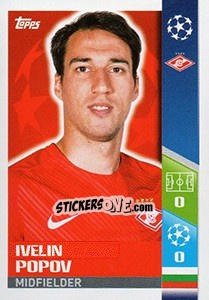 Sticker Ivelin Popov - UEFA Champions League 2017-2018 n. 282 - Topps