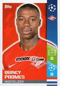Sticker Quincy Promes - UEFA Champions League 2017-2018 n. 283 - Topps