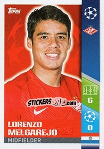 Sticker Lorenzo Melgarejo - UEFA Champions League 2017-2018 - Topps